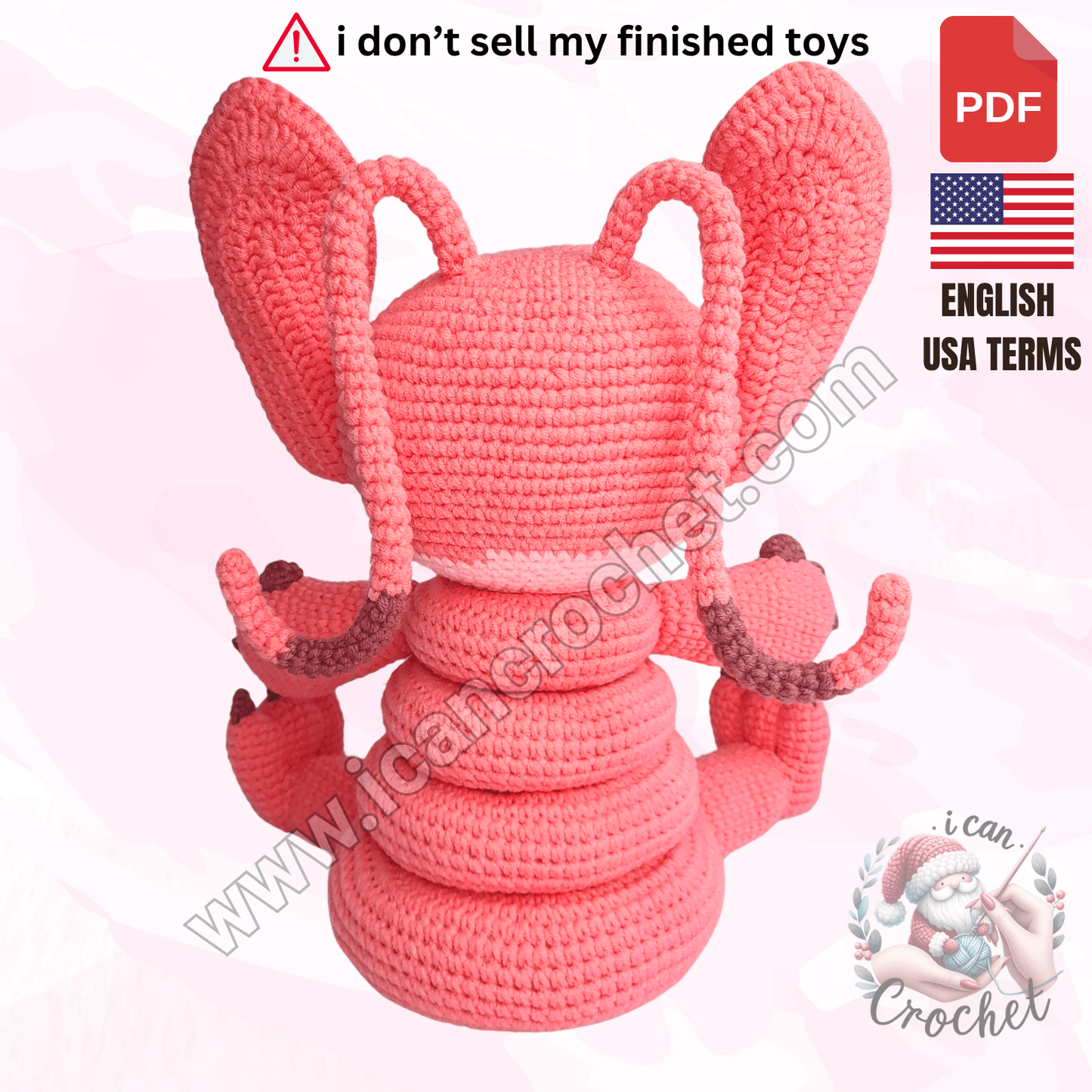 Angel Crochet Stacking Toy Pattern (PDF ONLY)