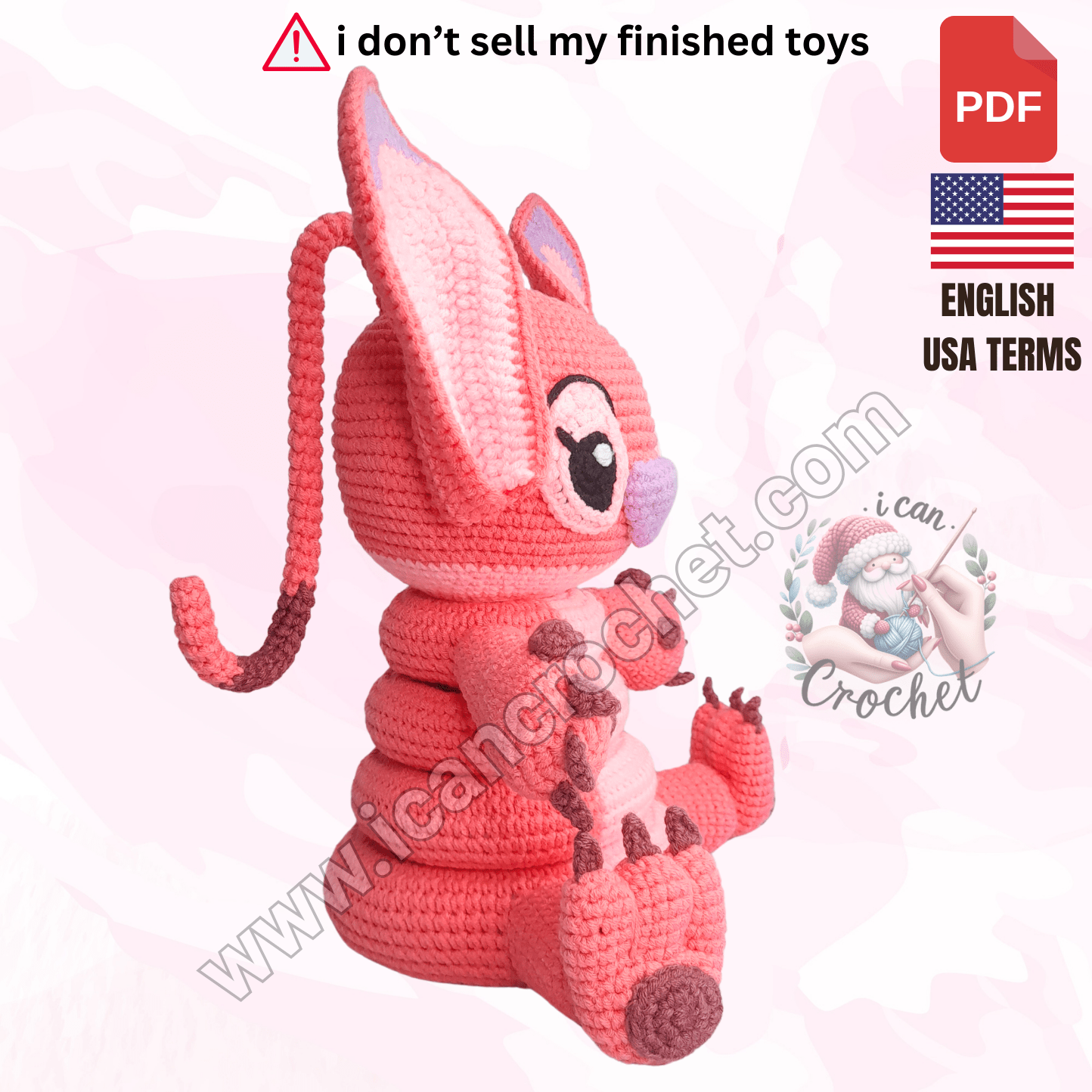 Angel Crochet Stacking Toy Pattern (PDF ONLY)