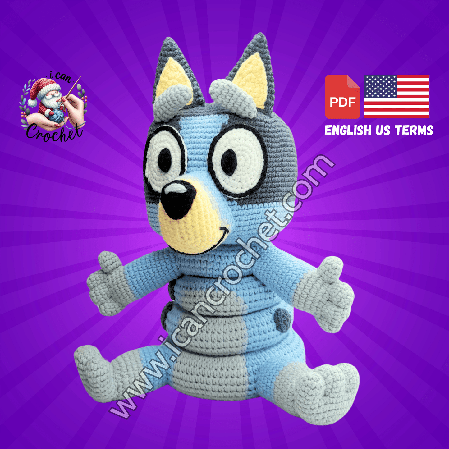 CROCHET CARTOON BUNDLE : 4 CROCHET STACKING TOY PATTERNS (READ DESCRIPTION)