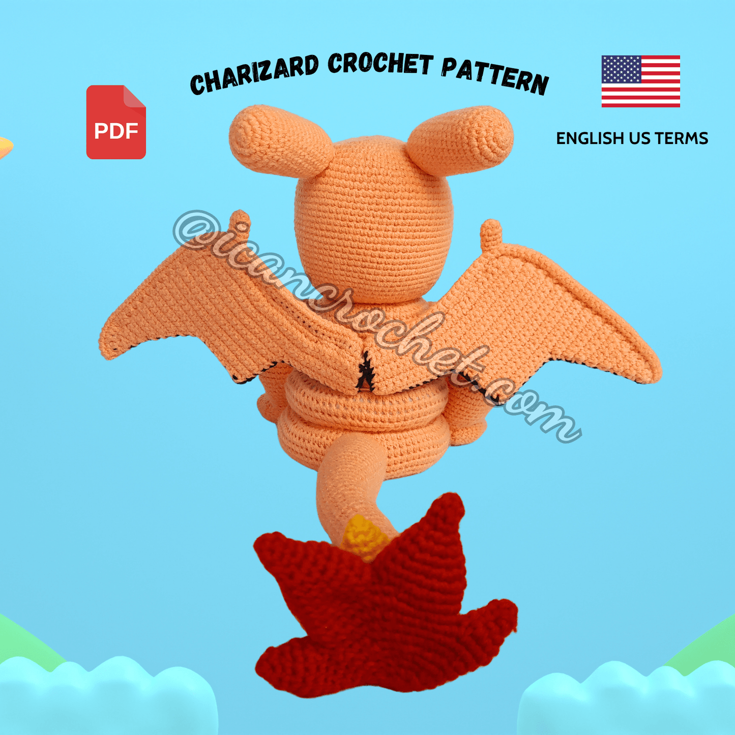 CROCHET CARTOON BUNDLE : 4 CROCHET STACKING TOY PATTERNS (READ DESCRIPTION)