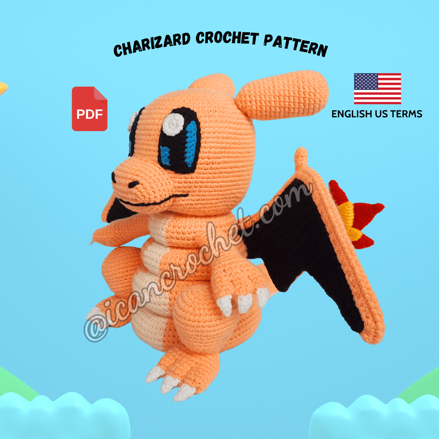 CROCHET CARTOON BUNDLE : 4 CROCHET STACKING TOY PATTERNS (READ DESCRIPTION)