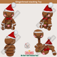 Amigurumi gingerbread stacking toy crochet pattern for beginners 