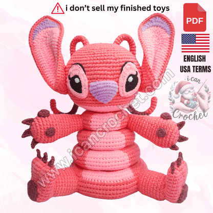 CROCHET CARTOON BUNDLE : 4 CROCHET STACKING TOY PATTERNS (READ DESCRIPTION)