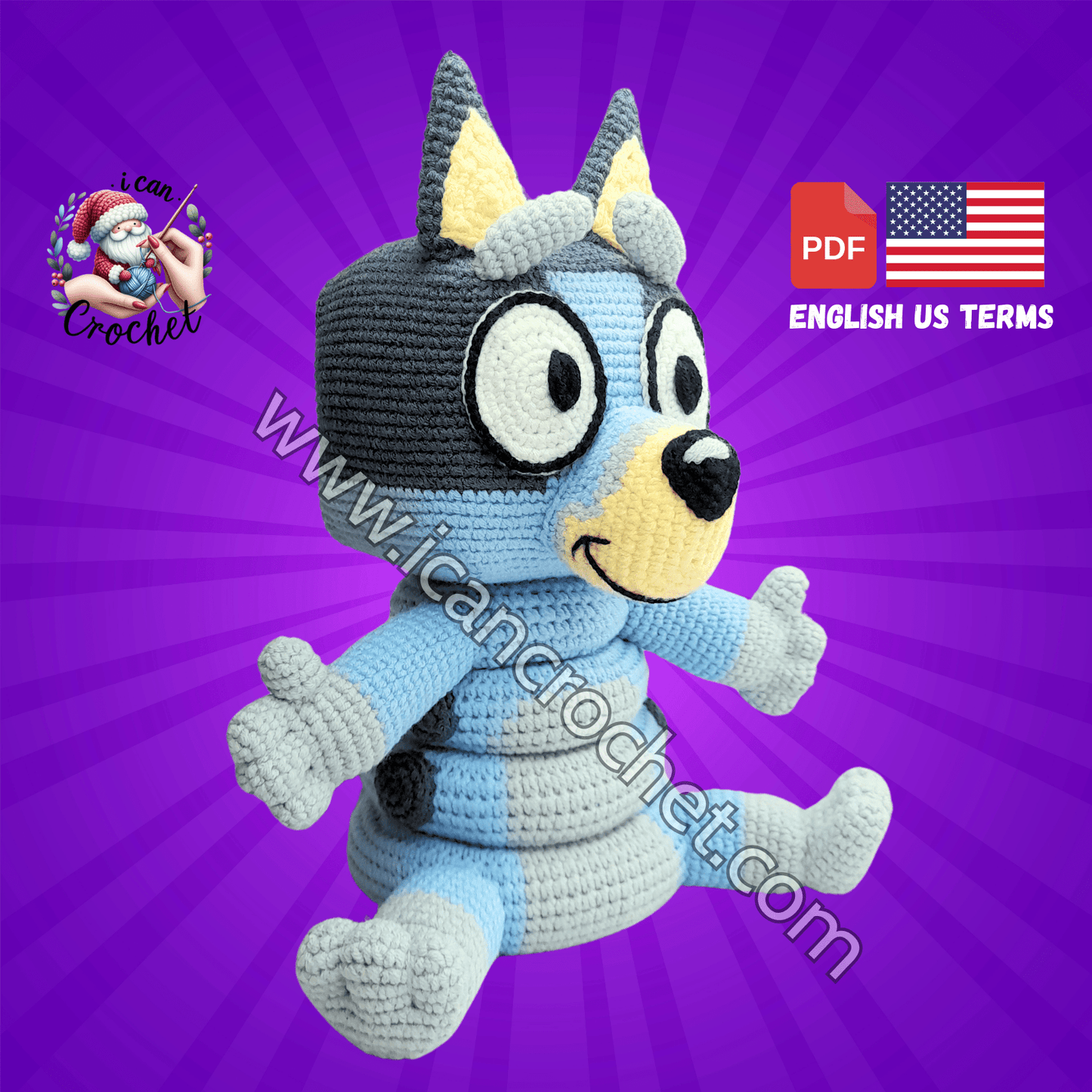 CROCHET CARTOON BUNDLE : 4 CROCHET STACKING TOY PATTERNS (READ DESCRIPTION)