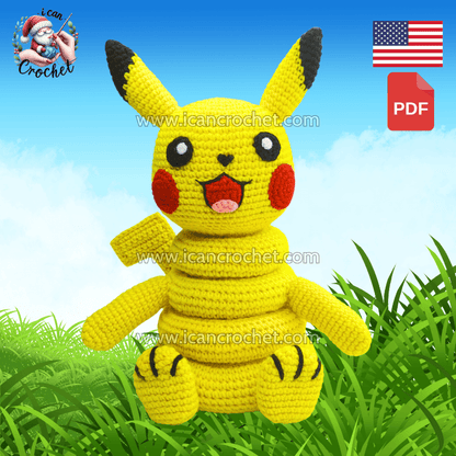 CROCHET CARTOON BUNDLE : 4 CROCHET STACKING TOY PATTERNS (READ DESCRIPTION)