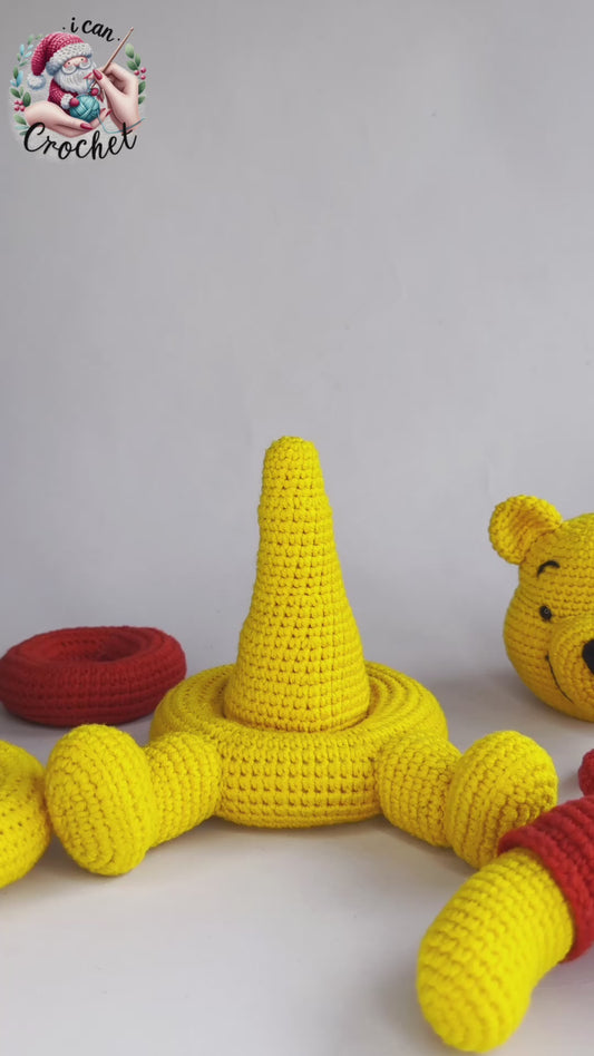 Winnie The Pooh Crochet Pattern Stacking Toy