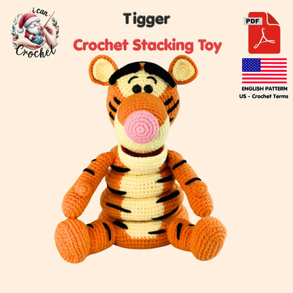 Tigger Crochet Pattern Stacking Toy