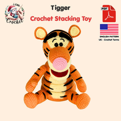 Tigger Crochet Pattern Stacking Toy