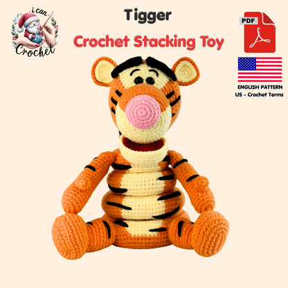 Tigger Crochet Pattern Stacking Toy
