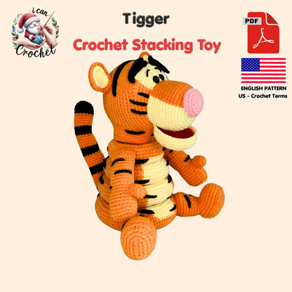 Tigger Crochet Pattern Stacking Toy