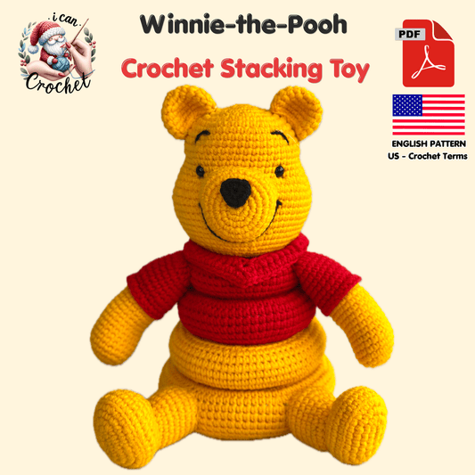 Winnie The Pooh Crochet Pattern Stacking Toy